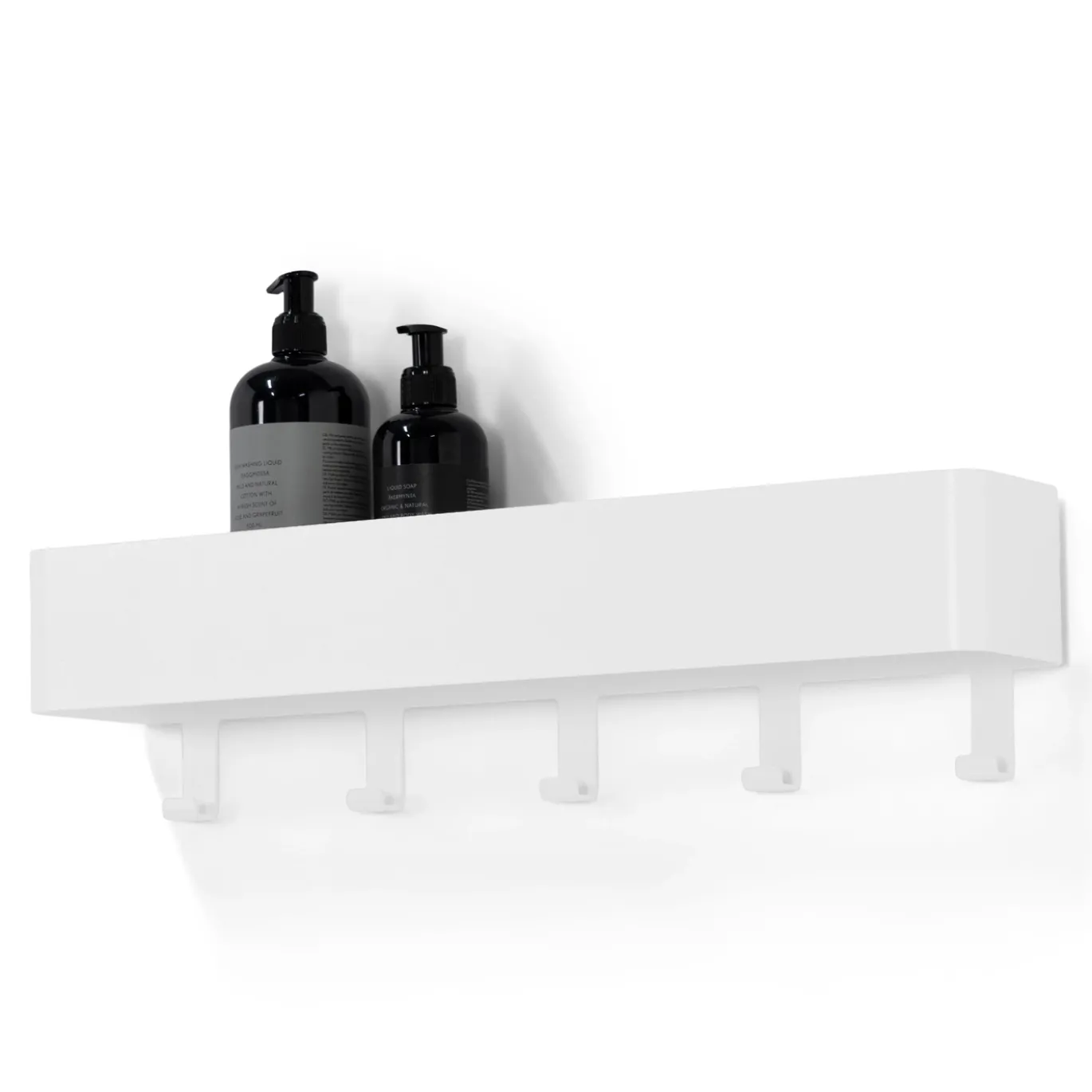 Spinder Design Wandkapstok Multi 5-Haaks Wit