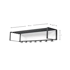Spinder Design Wandkapstok Rex 2 XL Clay Terra 100cm