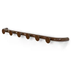 Spinder Design Wandkapstok Retro 6 Chocolade Bruin