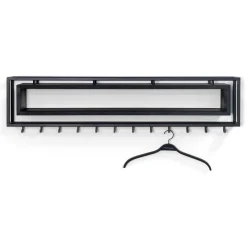 Spinder Design Wandkapstok School Zwart 118cm