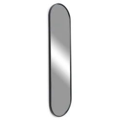 Spinder Design Wandspiegel Curve Zwart 140cm
