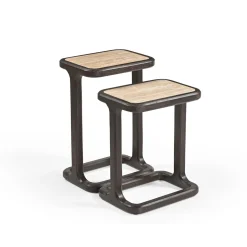 Starfurn Bijzettafel Arvid Bruin Set van 2