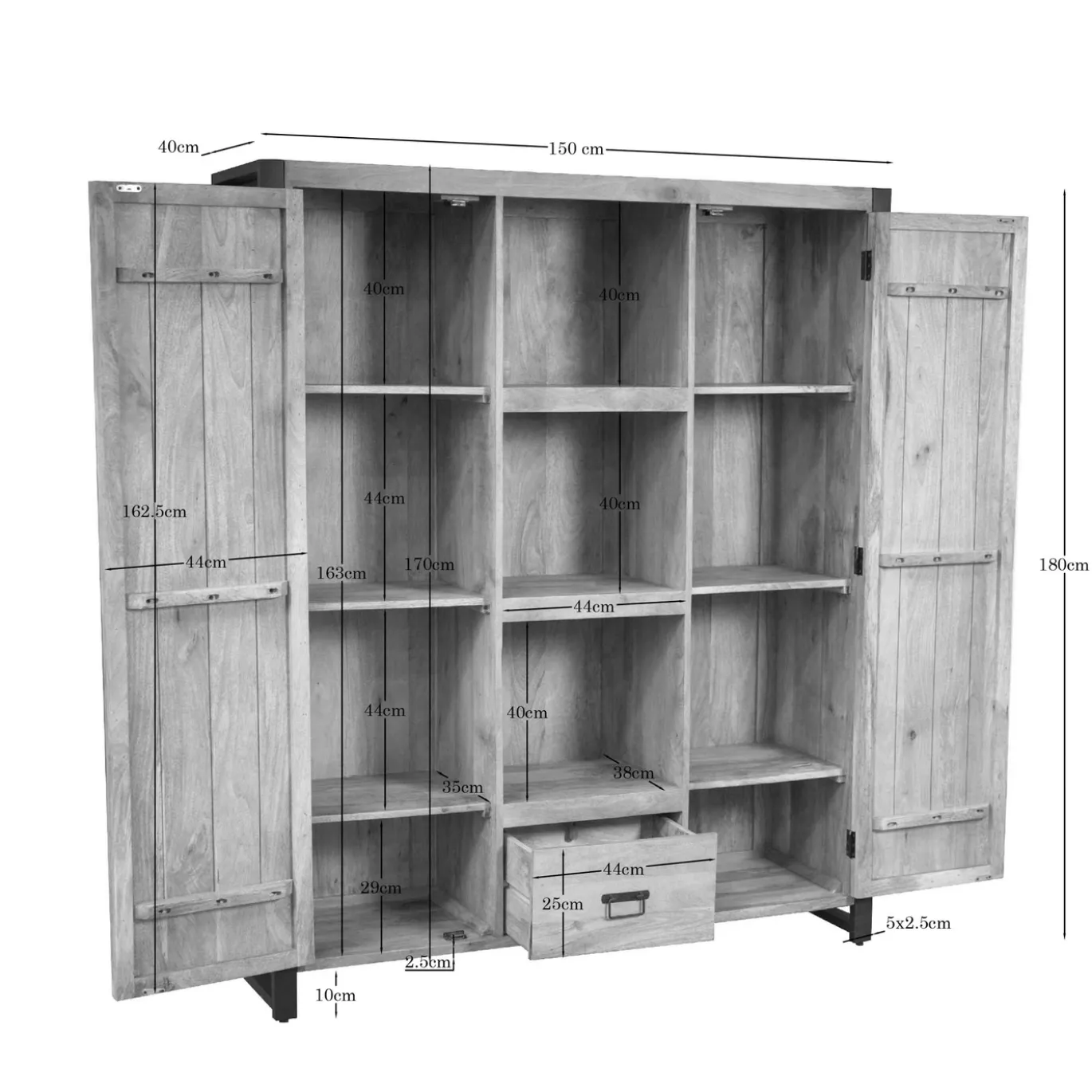 Starfurn Boekenkast Britt 150cm