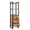 Starfurn Boekenkast Britt 200x55cm Drie Lades