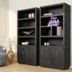 StarFurn Boekenkast Brussel Zwart 90cm