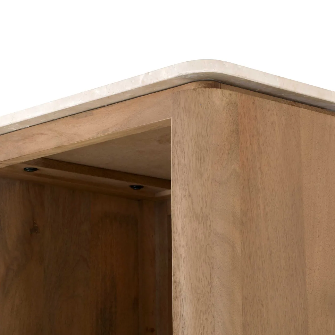 StarFurn Boekenkast Dallas Naturel Mangohout 200x55cm