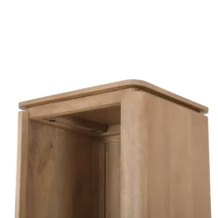 StarFurn Boekenkast Dallas Naturel Mangohout 200x55cm