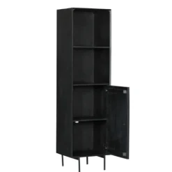 StarFurn Boekenkast Madison Zwart 55x200cm