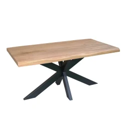StarFurn Boomstamtafel Dakota Naturel Mangohout 140cm