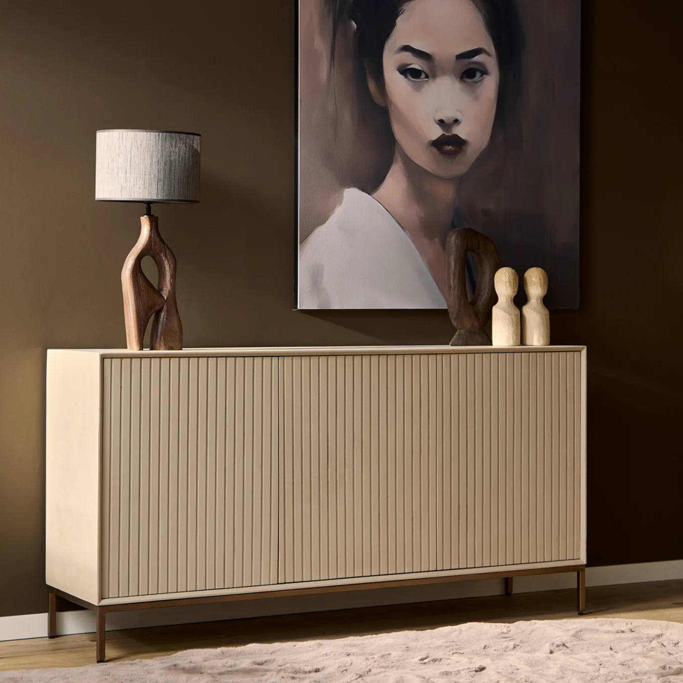 StarFurn Dressoir Madison Zand 165cm