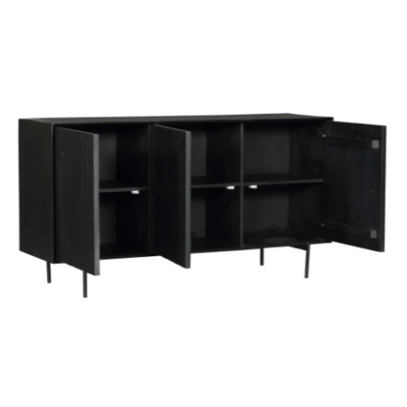 StarFurn Dressoir Madison Zwart 165cm