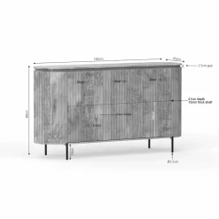 StarFurn Dressoir Solana 165cm Taupe