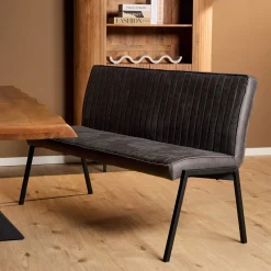 Starfurn Eetkamerbank Tivoli Bull 155cm Antraciet