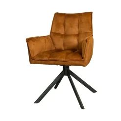 StarFurn Eetkamerstoel Dani Velvet Goud