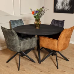 StarFurn Eetkamerstoel Dani Velvet Goud