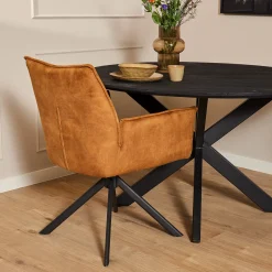 StarFurn Eetkamerstoel Dani Velvet Goud