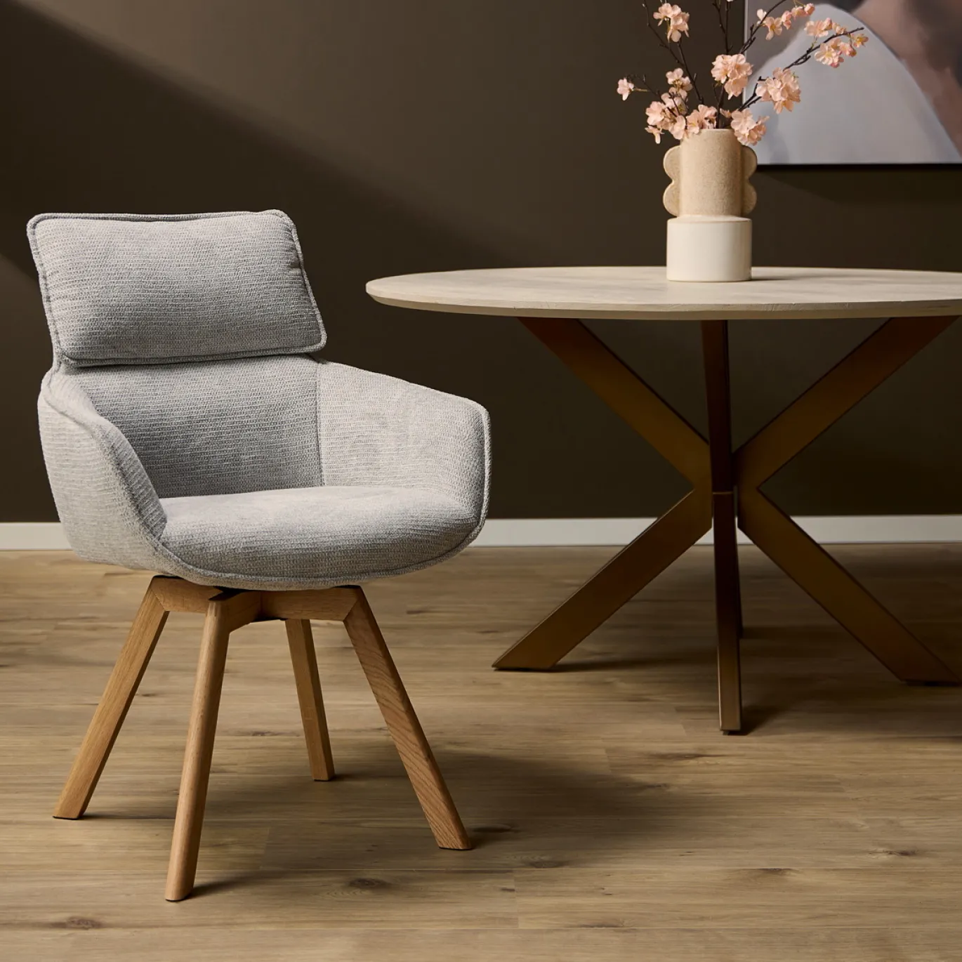 StarFurn Eetkamerstoel Jona Taupe