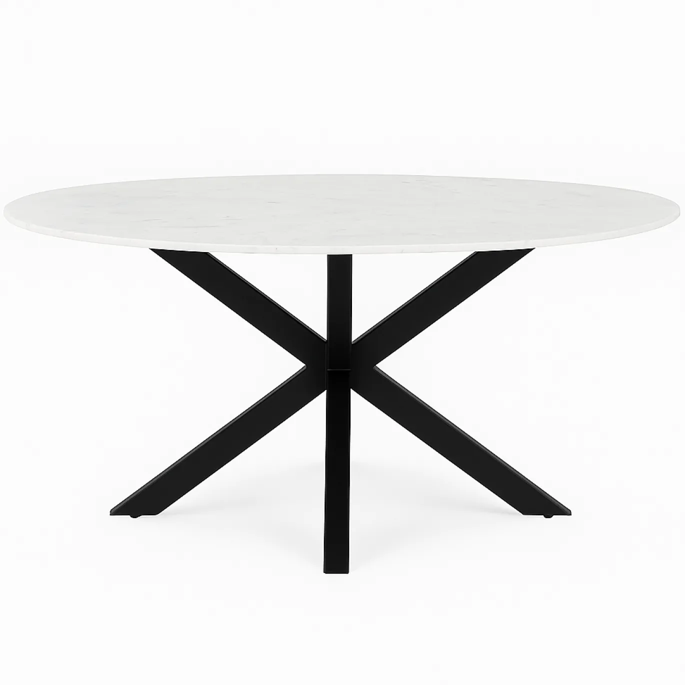 StarFurn Eetkamertafel Lynn Wit Marmer Ø130cm