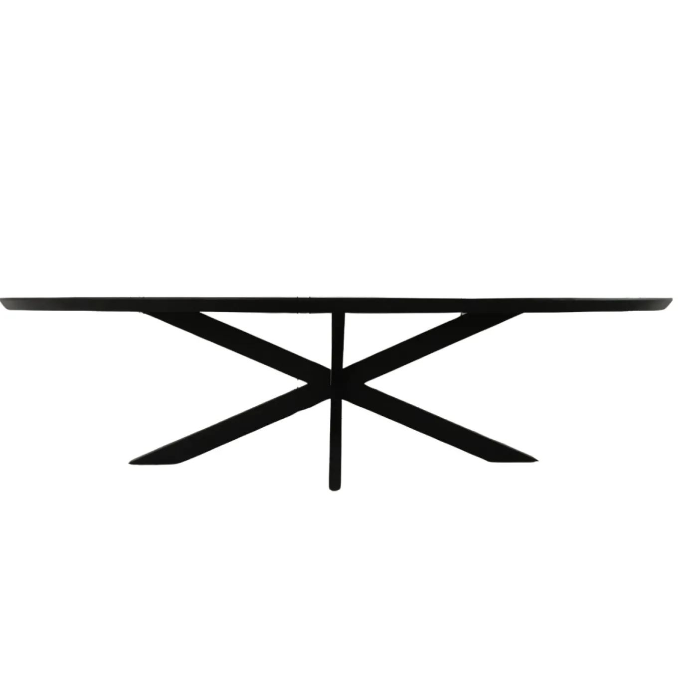StarFurn Eettafel Brandy Zwart 160cm Ovaal