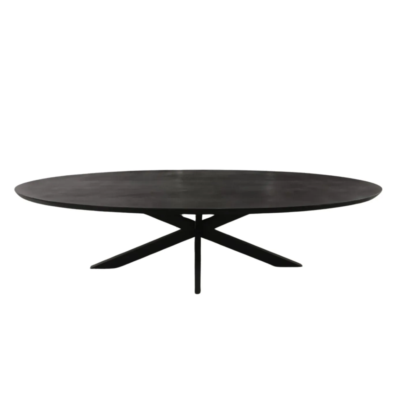 StarFurn Eettafel Brandy Zwart 160cm Ovaal