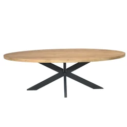 Starfurn Eettafel Dakota 240cm Ovaal Naturel