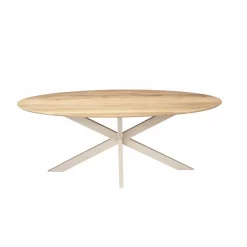 Starfurn Eettafel Ferris Ovaal 210cm Eiken Naturel Poot Zand