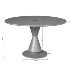 Starfurn Eettafel Lima Bruin 130cm Rond