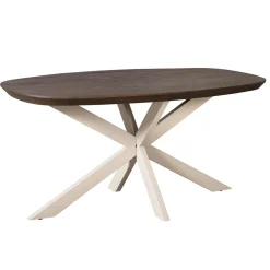 StarFurn Eettafel Madison Bruin 160cm Deens Ovaal Poot Zand