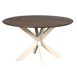 StarFurn Eettafel Madison Bruin 130cm Poot Zand