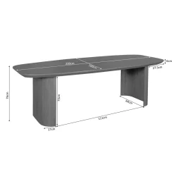 StarFurn Eettafel Maré Bruin 200cm
