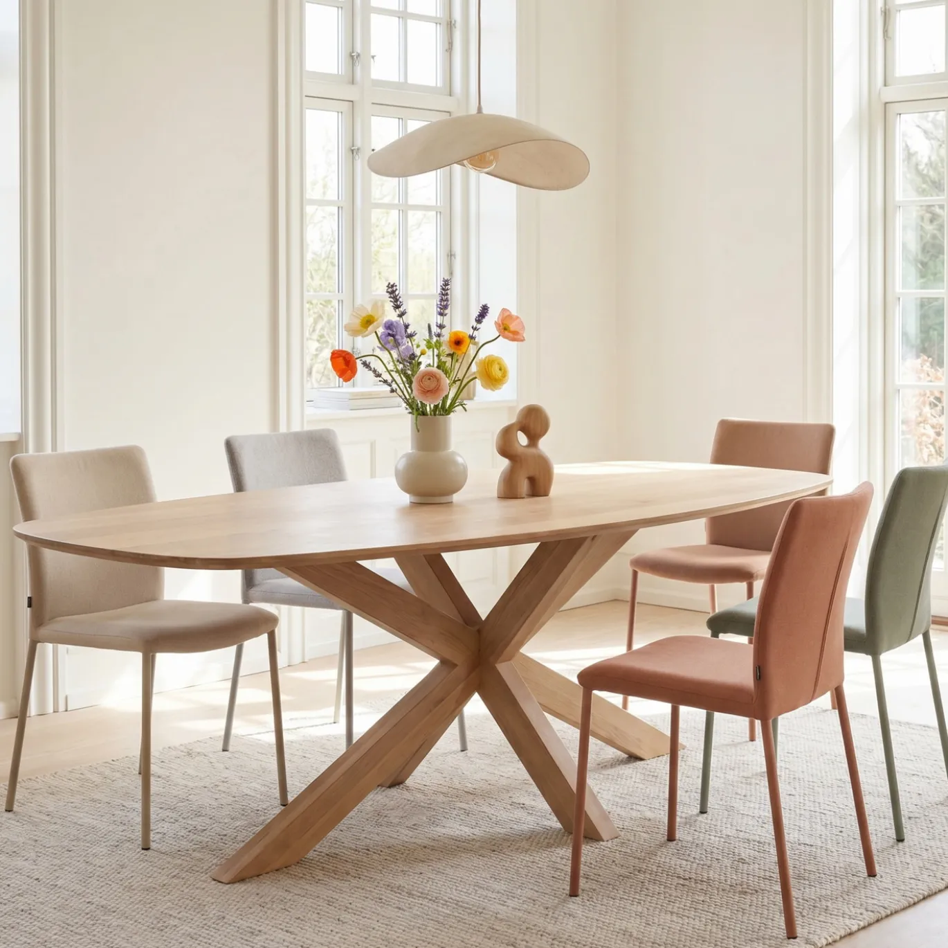 Starfurn Eettafel Nina Deens ovaal 210cm