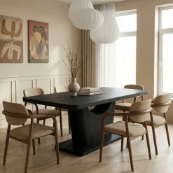 StarFurn Eettafel Voco 200cm Zwart