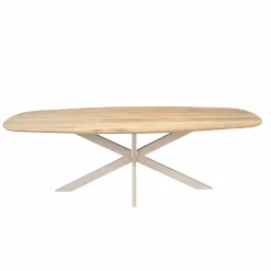 Starfurn Eiken Eettafel Ferris Deens Ovaal Naturel 240cm