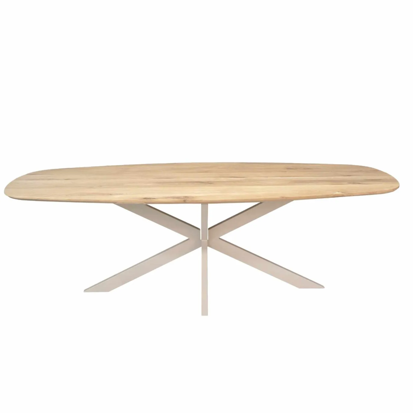 Starfurn Eiken Eettafel Ferris Deens Ovaal Naturel 240cm