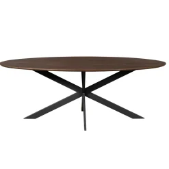 StarFurn Eiken eettafel Ferris Ovaal 210cm Bruin