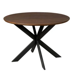 StarFurn Eiken eettafel Ferris Rond 110cm Bruin