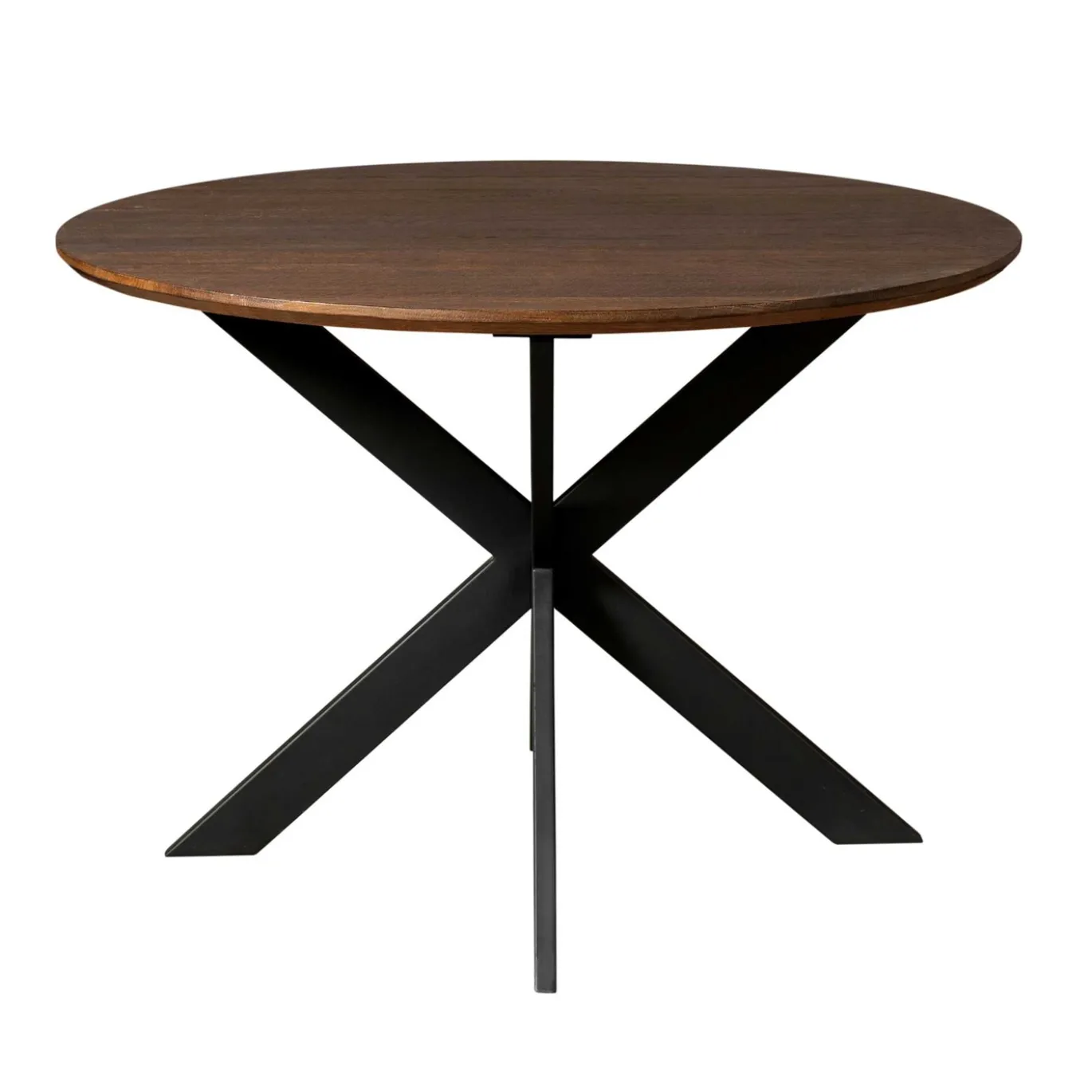 StarFurn Eiken eettafel Ferris Rond 110cm Bruin
