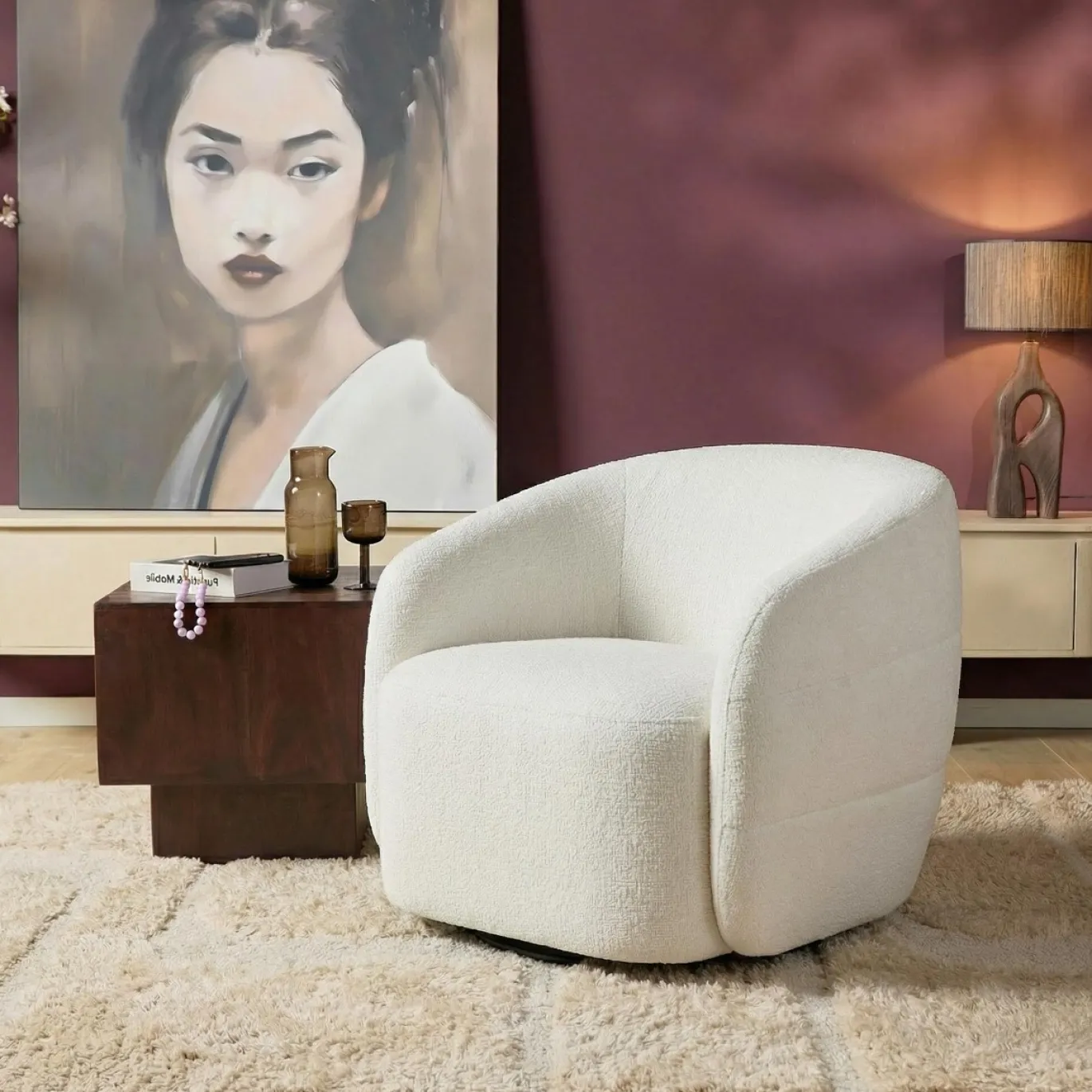 Starfurn Fauteuil Yara Off White