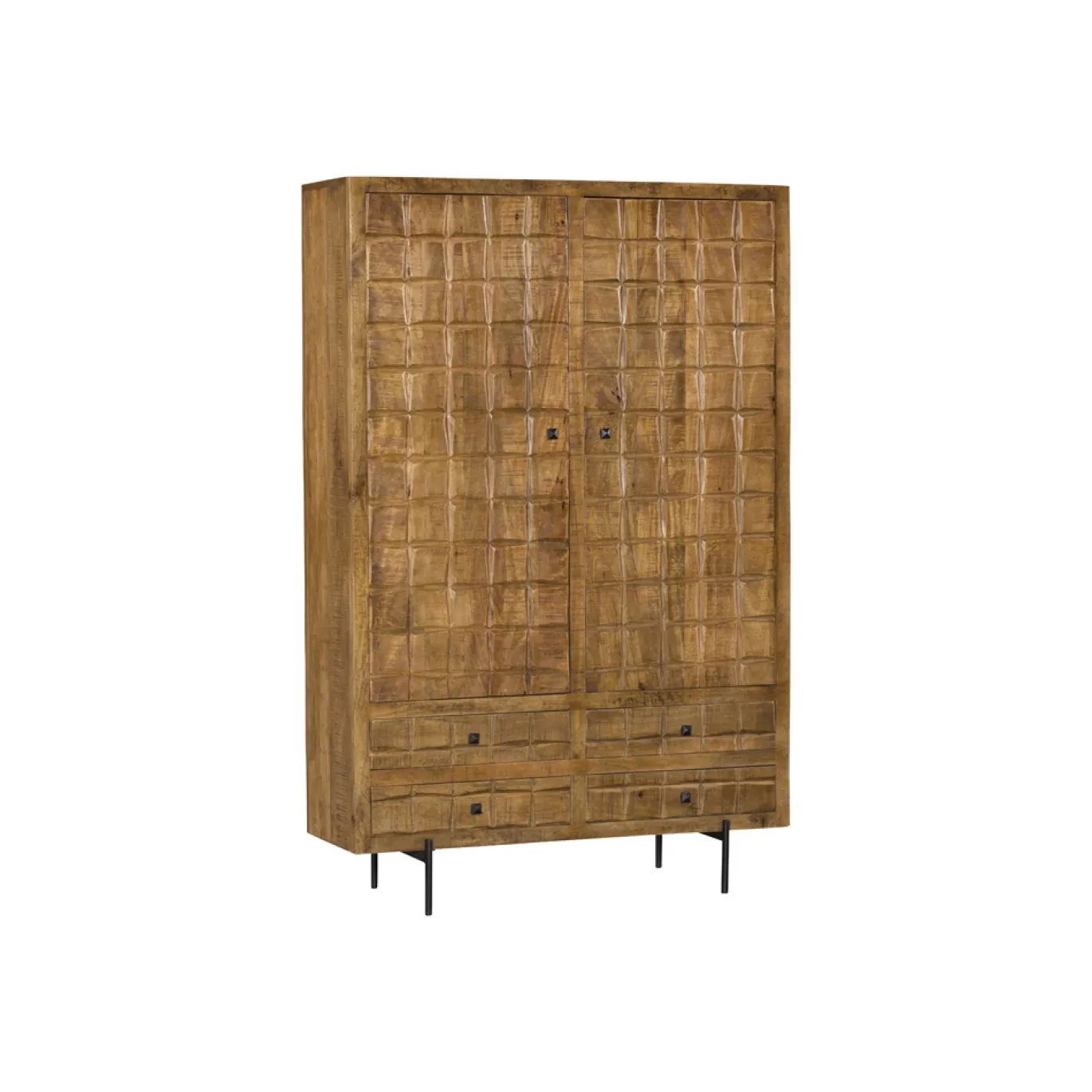 StarFurn Kabinetkast Brandy Naturel 2 Deuren 4 Lades