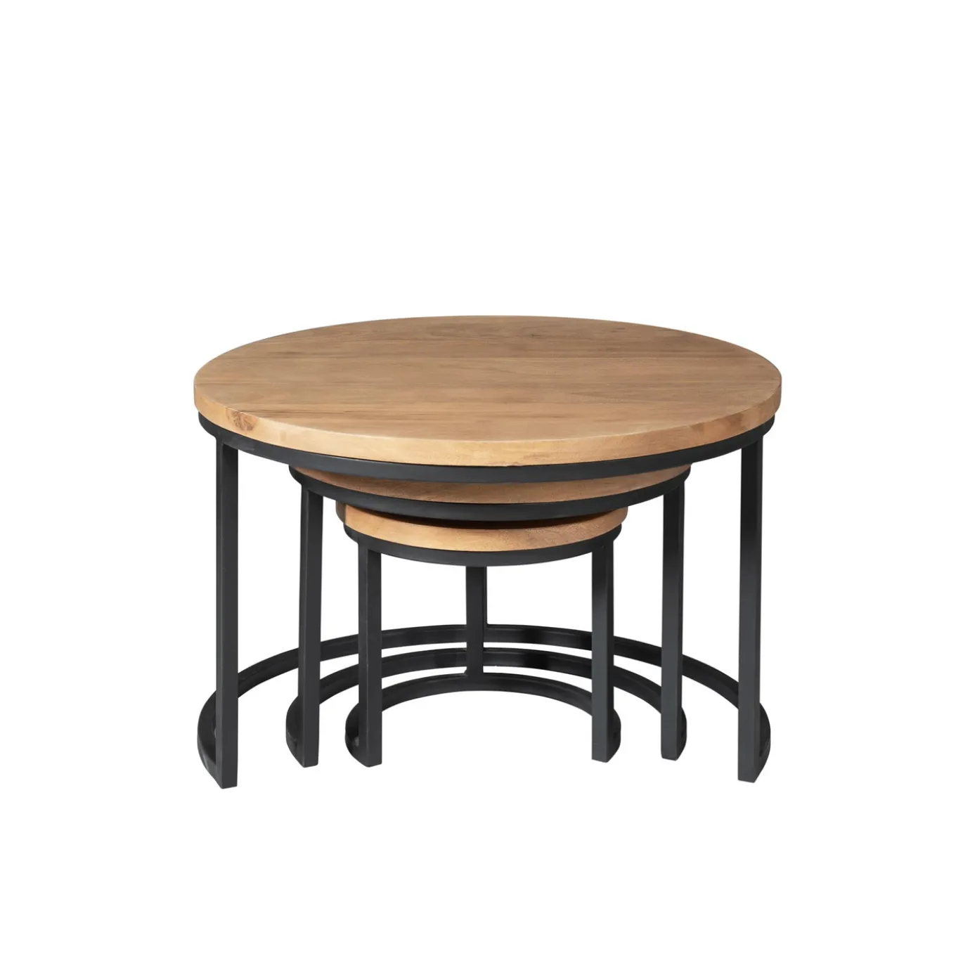 Starfurn Salontafel Dakota Naturel 70cm Set van 3