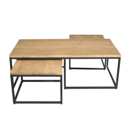 Starfurn Salontafel Dakota Naturel 120cm Set van 3