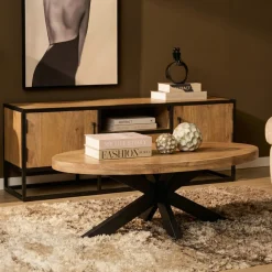 Starfurn Salontafel Dakota Naturel 130cm Ovaal