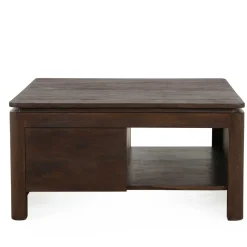 StarFurn Salontafel Dallas Bruin Mangohout 80cm