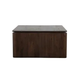 StarFurn Salontafel Dallas Bruin Mangohout 80cm