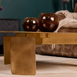 StarFurn Salontafel Darwin Goud Ø90cm