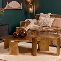 StarFurn Salontafel Darwin S Goud Ø60cm