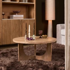 StarFurn Salontafel Guus Naturel Mangohout 80cm