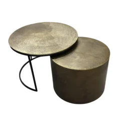 StarFurn Salontafel Luna Goud Set van 2