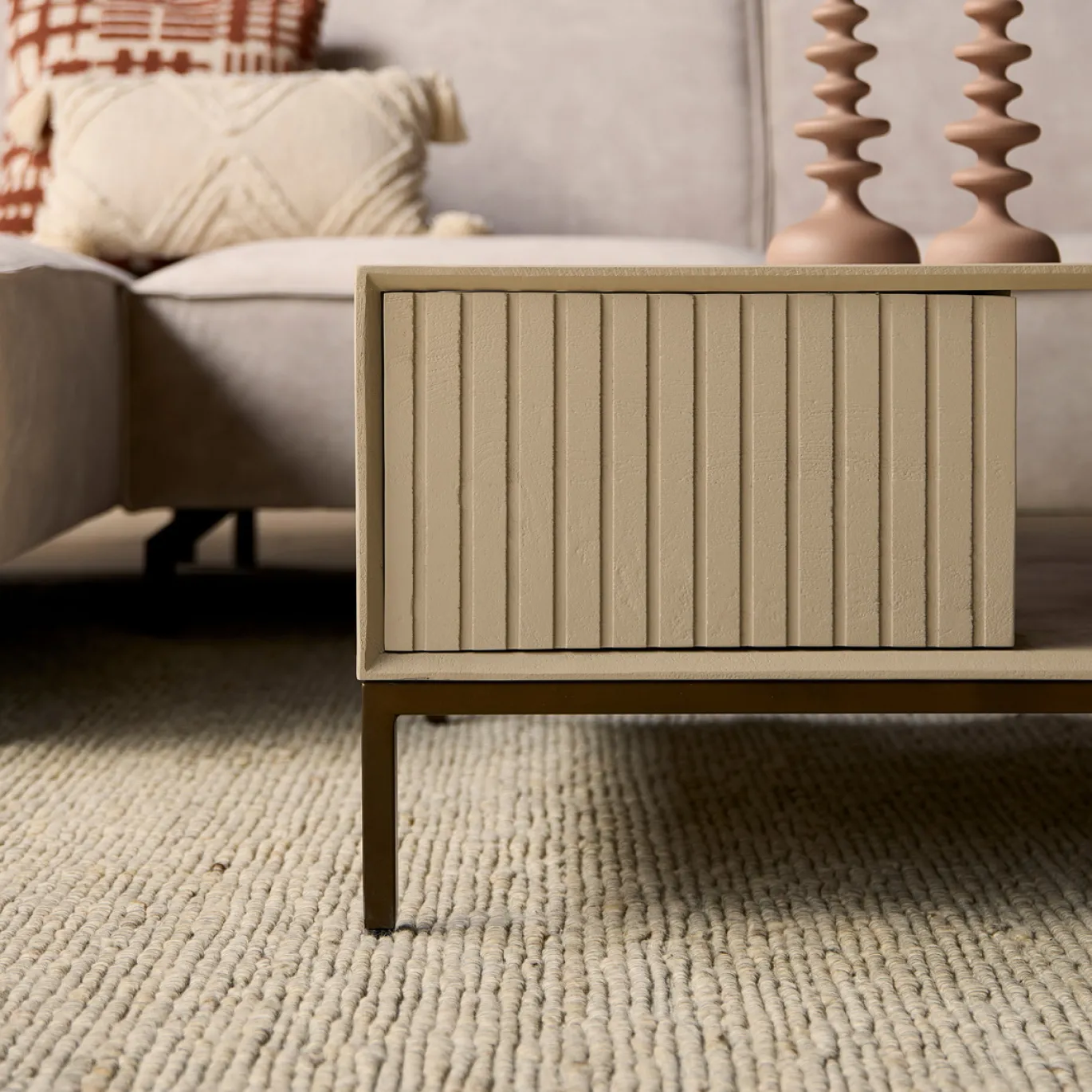 StarFurn Salontafel Madison Zand 80cm Vierkant
