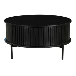 StarFurn Salontafel Madison Zwart Ø80cm